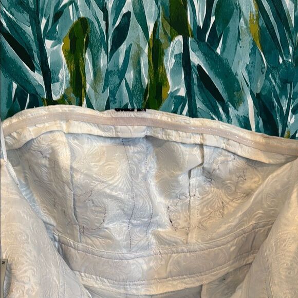 Elegant Embroidered Black and White Strapless Dress - Picture 8 of 10